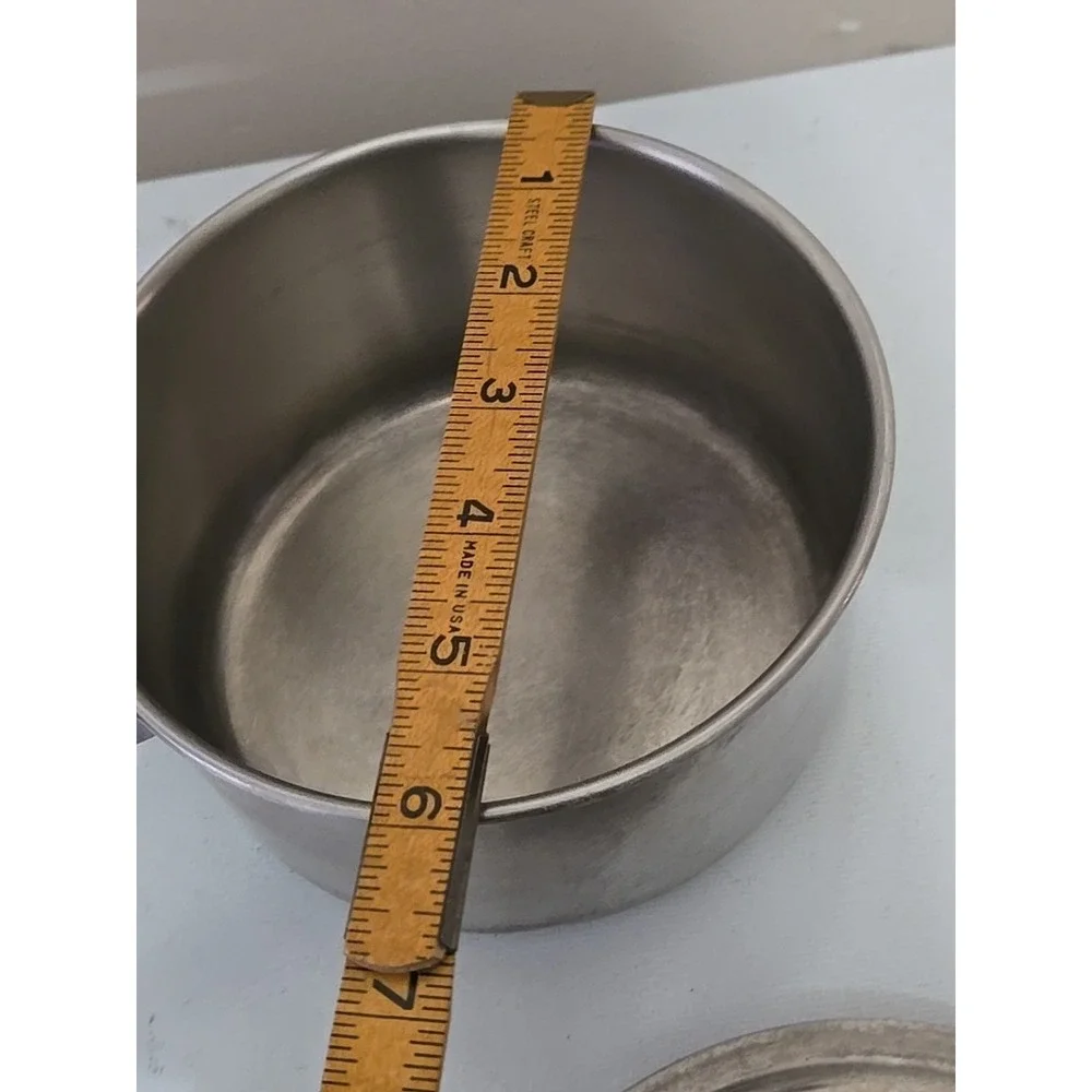 Vintage Farberware 1 QT Saucepan & Lid Aluminum Clad Stainless Steel Pot NYC USA